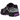 Nike Zoom Vomero 5 Black Vivid Purple baskets en vue angulaire avec tige en mesh noir, détails violets et semelle intermédiaire blanche