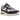 Nike Air Max 1 86 Big Bubble Black Denim baskets de profil avec une matière en denim noir, une semelle blanche et une unité Air.