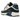 Nike Air Max 90 Industrial Blue baskets vue latérale avec base blanche, détails bleus, unité Air visible et semelle extérieure en caoutchouc gaufré