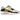 Nike Air Max 90 White Laser Orange baskets vue latérale avec mesh blanc, renforts en cuir, détails orange et l'emblématique unité Air visible.