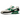 Baskets Nike Air Max 90 Malachite vue de côté avec empeigne en mesh blanc, détails en cuir gris, accents vert vif et unité Air visible au talon