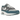 Nike Air Max 1 SC Noise Aqua baskets vue latérale avec empeigne blanche et grise, virgule turquoise distinctive et unité Air classique visible au talon