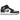 Air Jordan 1 Mid SE Panda Elephant baskets en vue latérale avec motif éléphant iconique, swoosh noir et semelle blanche dans une coupe mi-montante.