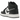 Air Jordan 1 Mid SE Panda Elephant baskets vue latérale avec cuir blanc, motif éléphant noir et Swoosh noir classique sur le côté