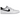 Air Jordan 1 Retro Low 85 Metallic Black baskets en vue latérale avec empeigne en cuir blanc, swoosh noir et semelle en gomme