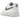 Nike Air Force 1 Low '07 Spray Paint Swoosh White Black Grey baskets vue latérale avec empeigne en cuir blanc et swoosh effet aérosol noir