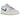 Nike Dunk Low Mineral Teal baskets vue latérale avec empeigne bleu clair, semelle blanche et le logo Swoosh classique en contraste