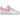 Nike Air Force 1 Low '07 Paisley Pack Pink baskets, vue latérale avec empeigne en cuir rose, Swoosh et talon à motif bandana paisley