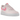Nike Air Force 1 Low '07 Paisley Pack Pink baskets en vue latérale, avec empeigne rose, motif paisley blanc sur le swoosh et le talon et semelle blanche