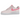 Nike Air Force 1 Low '07 Paisley Pack Pink baskets en vue latérale, mettant en valeur le cuir rose et le motif paisley distinctif sur le logo swoosh.