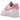 Nike Air Force 1 Low '07 Paisley Pack Pink baskets en vue latérale, cuir rose avec logo swoosh à motif paisley et semelle blanche.
