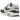 Nike Air Max 1 Obsidian Light Orewood Brown baskets vue latérale avec des empiècements en daim bleu marine, tige claire et unité Air au talon.