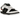 Nike SB Dunk Low TIGHTBOOTH baskets vue latérale avec empeigne en nubuck noir, empiècements blancs, détails orange et swooshes noirs réfléchissants