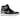 Air Jordan 1 Retro High OG Satin Shadow baskets vue latérale avec détails en satin noir, swoosh gris et semelle intermédiaire blanche