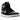 Air Jordan 1 Retro High OG Satin Shadow baskets vue latérale avec détails en satin gris sur le talon et la pointe, cuir noir et semelle blanche