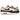 Nike Air Max 1 Keep Rippin Stop Slippin 2.0 baskets vue latérale avec empeigne en cuir beige, détails imprimé animal et unité Air visible.