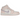 Air Jordan 1 Mid Pink Wash baskets vue latérale avec empeigne rose, semelle intermédiaire blanche, logo swoosh noir et laçage classique.