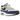 Nike Air Max 1 Deep Royal Blue baskets vue latérale avec mesh blanc, renforts gris, empiècements en daim bleu et semelle blanche