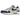 Nike Air Max 1 Deep Royal Blue baskets vue latérale avec empeigne en mesh blanc, empiècements gris et garde-boue bleu profond avec swoosh.