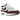 Nike Air Max 1 Dark Team Red baskets vue latérale avec base en cuir blanc, empiècements en daim bordeaux, unité Air visible et semelle blanche