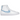 Nike Blazer Mid 77 Blue Gingham baskets en vue latérale classique avec empeigne en cuir blanc, motif vichy bleu et détail distinctif du swoosh Nike.