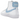 Baskets Nike Blazer Mid 77 Blue Gingham vue latérale avec cuir blanc, motif à carreaux bleu, swoosh blanc et semelle en caoutchouc