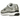 Nike P-6000 Metallic Silver Pure Platinum baskets vue en angle avec empiècements argentés, mesh blanc et semelle intermédiaire blanche