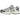Nike Air Zoom Vomero 5 Pure Platinum White baskets en vue latérale avec superpositions gris argenté, maille blanche respirante et semelle en gomme.