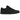 Nike SB Dunk Low Pro Triple Black baskets en profil avec empeigne en nubuck noir, lacets classiques et semelle en caoutchouc noire