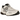 Nike Zoom Vomero 5 Phantom Light Iron Ore baskets en vue latérale avec mesh blanc, renforts gris clair et semelle technique.