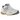 Nike Zoom Vomero 5 White Pure Platinum baskets vue latérale avec empeigne en mesh blanc, détails superposés et éléments gris sur la semelle