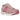 Nike Zoom Vomero 5 Elemental Pink baskets vue latérale avec une teinte rose vif, une empeigne texturée et une semelle intermédiaire blanche.