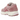 Nike Zoom Vomero 5 Elemental Pink baskets vue en angle avec empeigne en mesh rose, détails en cuir et semelle extérieure texturée.