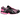 Nike Zoom Vomero 5 Pink Spell Black baskets vue latérale avec empeigne en mesh rose superposé, détails noirs, lacets visibles et semelle amortie.