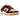 Nike Dunk Low LX Dark Team Red Croc baskets vue latérale avec texture en cuir effet croco rouge, semelle intermédiaire blanche et swoosh