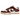 Nike Dunk Low LX Dark Team Red Croc baskets vue latérale avec empeigne rouge en cuir texturé façon crocodile et lacets blancs sur une semelle
