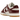Nike Dunk Low LX Dark Team Red Croc baskets vue latérale avec empeigne en cuir rouge effet crocodile, lacets ton sur ton et semelle blanche.