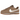 Nike Cortez Vintage Medium Curry baskets vue latérale avec empeigne en daim marron, virgule en cuir blanc et semelle en mousse