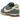 Nike Cortez Vintage Vintage Green Gum baskets vue latérale avec empeigne en daim vert, swoosh blanc et semelle en gomme
