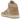 Air Jordan 1 Mid SE Legend Light Brown baskets vue latérale avec empeigne en cuir, détails marron clair et logo Nike Swoosh noir contrastant.