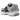 Nike Zoom Vomero 5 Metallic Silver Black baskets vue latérale avec une empeigne en mesh argenté, des détails techniques et un swoosh noir