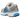 Baskets Nike Zoom Vomero 5 Photo Blue vue de côté avec une empeigne en mesh respirant, des détails superposés et une semelle intermédiaire blanche