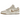 Nike Dunk Low Retro SE Phantom Khaki baskets vue latérale avec empeigne en cuir beige, lacets assortis et semelle intermédiaire blanche.
