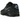 Nike Air Max 90 Black University Blue baskets vue latérale avec empeigne en cuir noir, détails bleu swoosh et semelle intermédiaire Air.