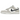 Nike Dunk Low White Grey Navy Aqua Mini Swoosh baskets en vue angulaire avec base en cuir blanc, empiècements gris et mini-swoosh sur le côté