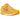 Nike Zoom Vomero 5 Yellow Ochre baskets en vue latérale avec mesh jaune, empiècements en cuir, lacets détaillés et une semelle extérieure robuste