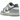 Nike Dunk Low Next Nature Blue Whisper Iridescent baskets vue latérale avec des détails irisés pastel, une semelle intermédiaire blanche et une semelle en gomme.