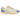 Nike P-6000 Athletic Department Coconut Milk Medium Blue baskets en vue latérale avec empeigne en mesh crème et détails bleu.
