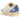 Nike P-6000 Athletic Department Coconut Milk Medium Blue baskets en vue latérale avec mesh crème, détails en cuir et logo swoosh bleu