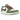 Air Jordan 1 Retro Low OG Year of the Dragon baskets en vue latérale avec détails texturés en écailles, cuir blanc et lacets verts.